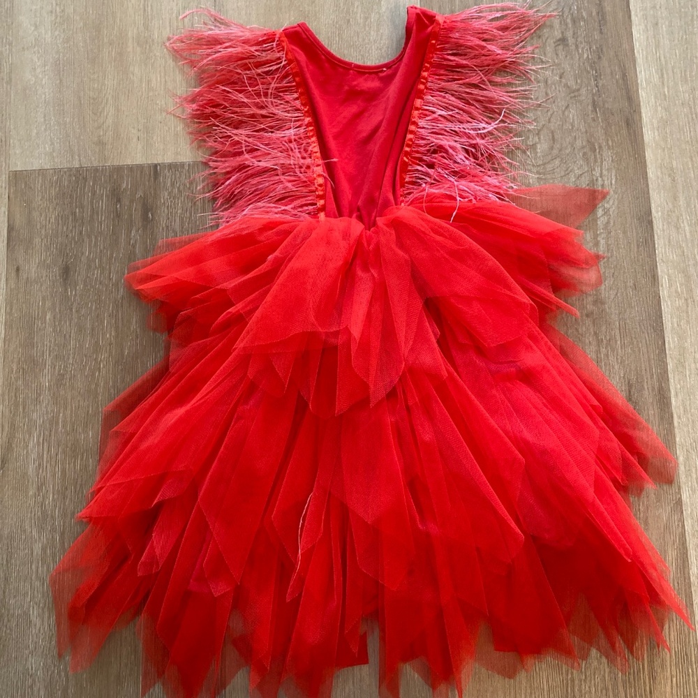 Lola + THE BOYS Red Girls Dress Size 7-8